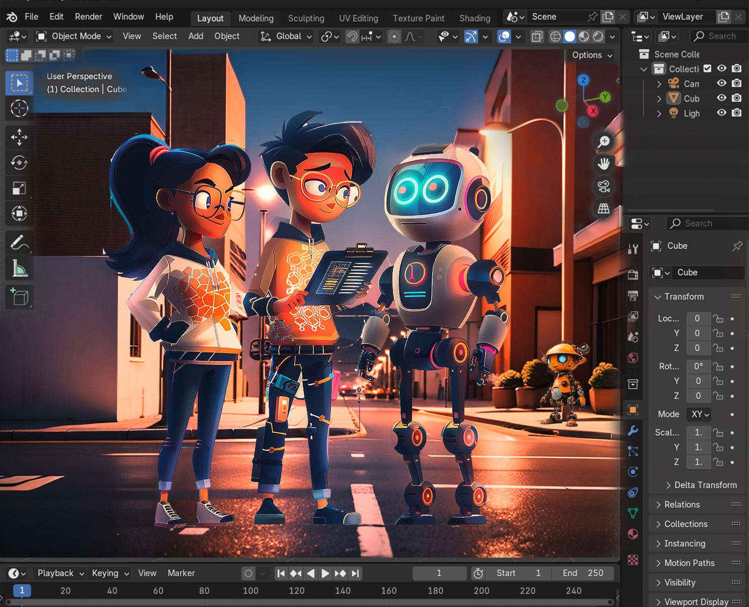 3D Character Creation & Animation with Blender